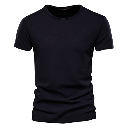 Roderick - T-shirt homme en coton, manches courtes, style relax
