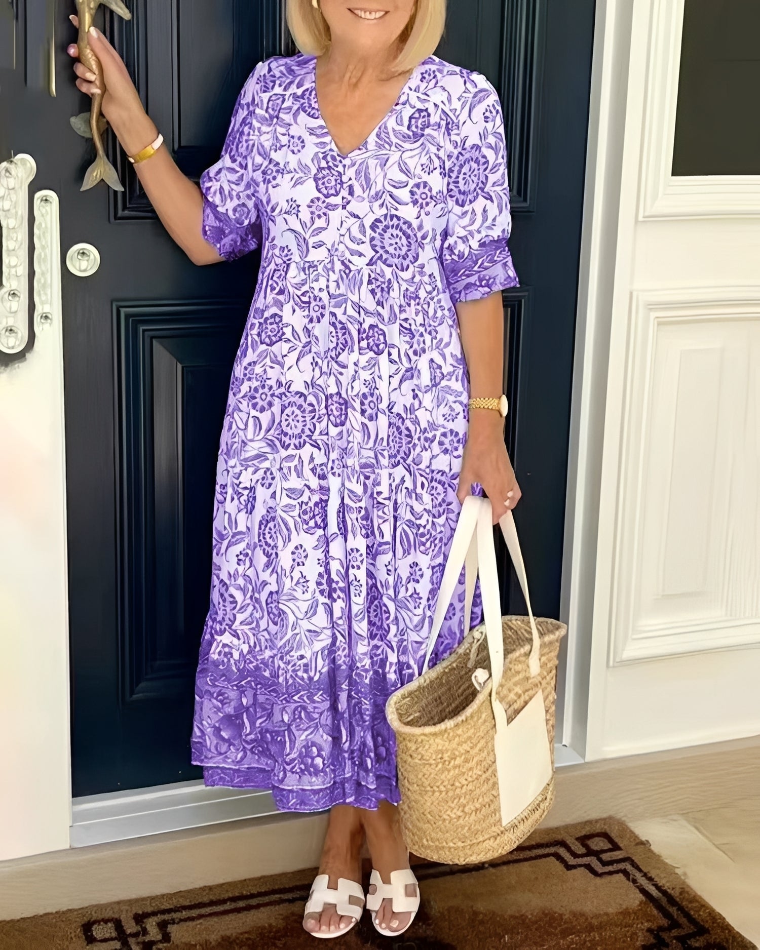 Tess - Robe décontractée à motif floral pour femmes