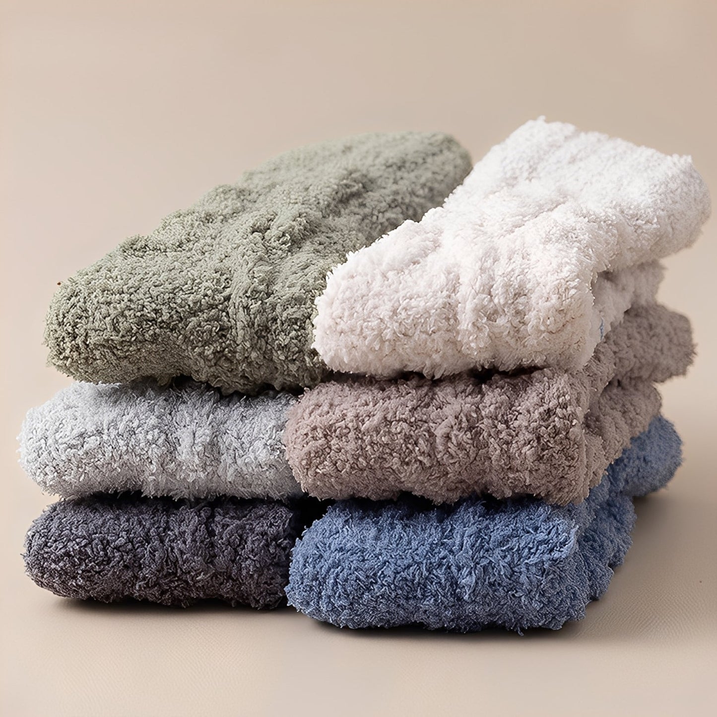 Neely - Chaussettes unisexes chaudes en polaire velours