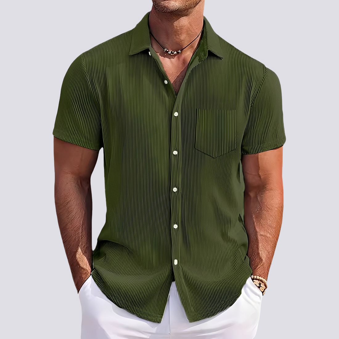 James - Chemise rayée élégante pour hommes