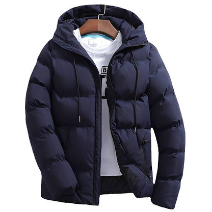 Robert - Stylish quilted jacket with hood for men