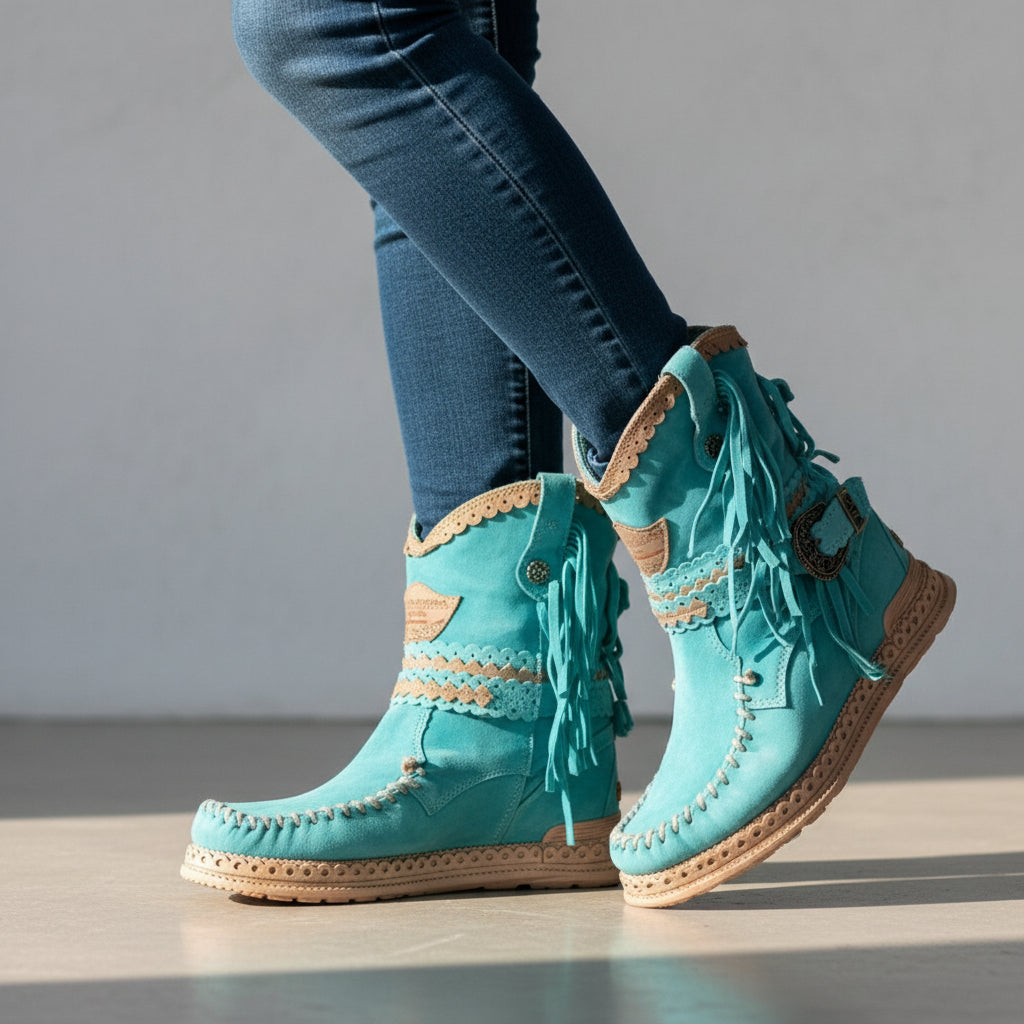 Brianna - Bottines Élégantes au Style Bohème