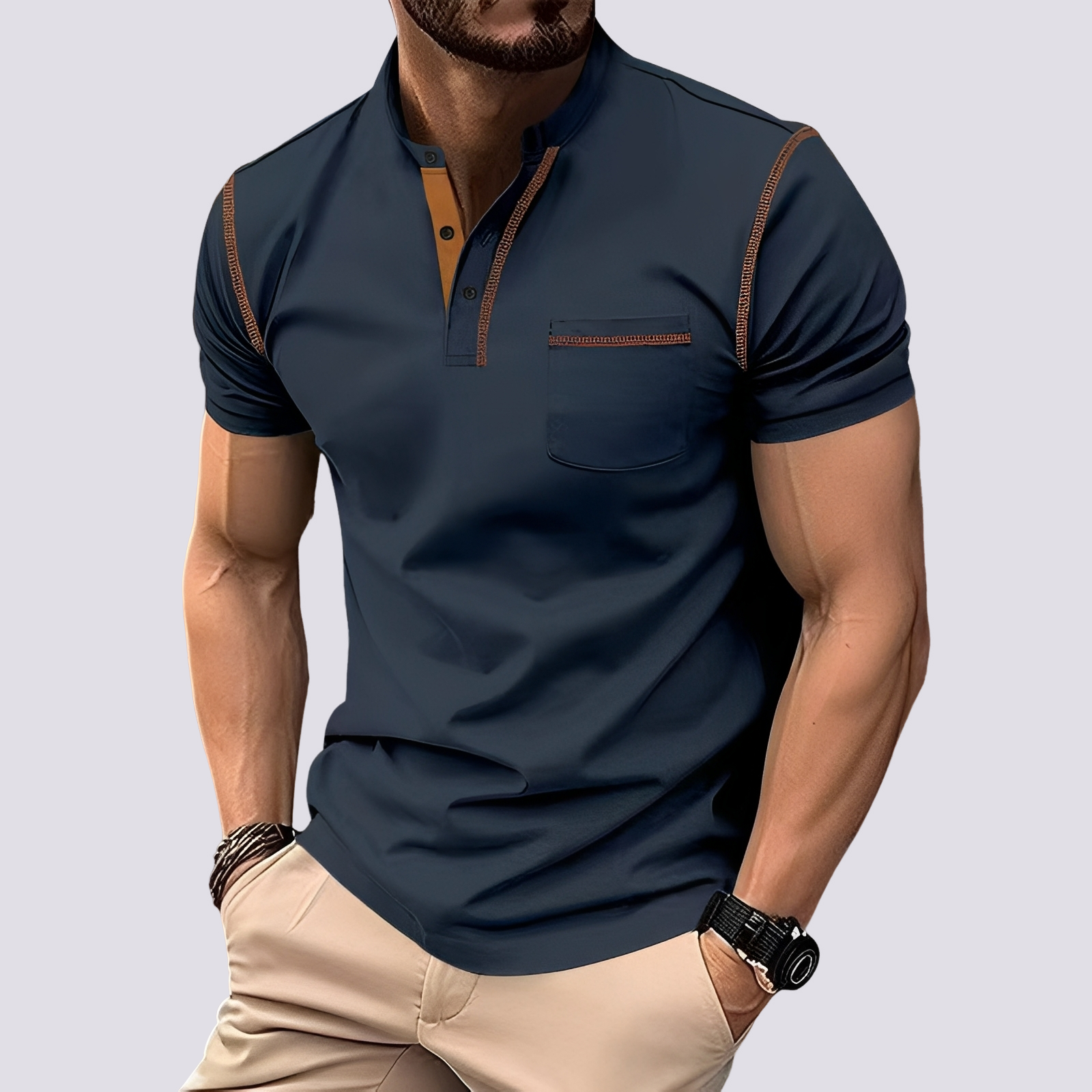 Stefan - Polo élégant et aéré pour hommes