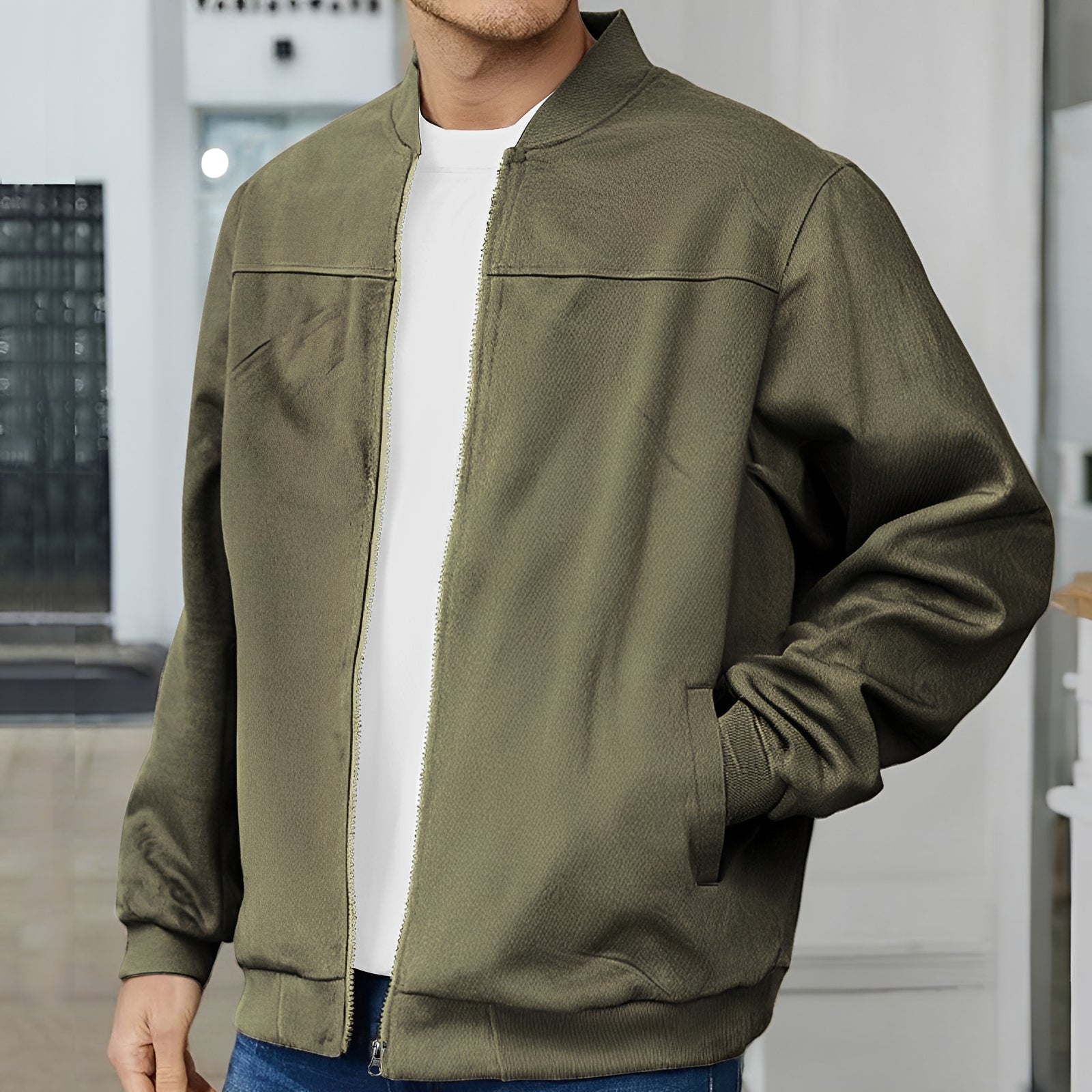 Aiden – Blouson bomber pour homme – allure décontractée