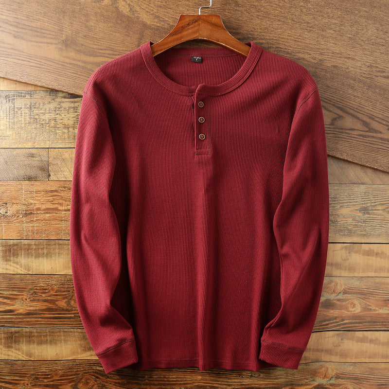 Samuel - Chemise longue vintage en maille pour homme
