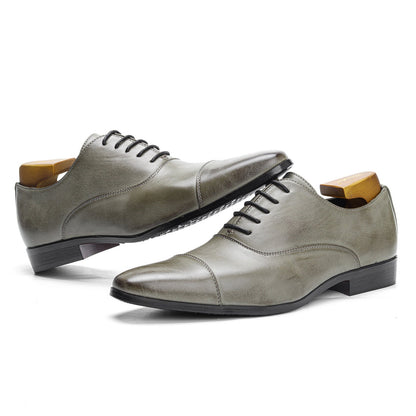 Kieron - Formal pointed leather shoes for men