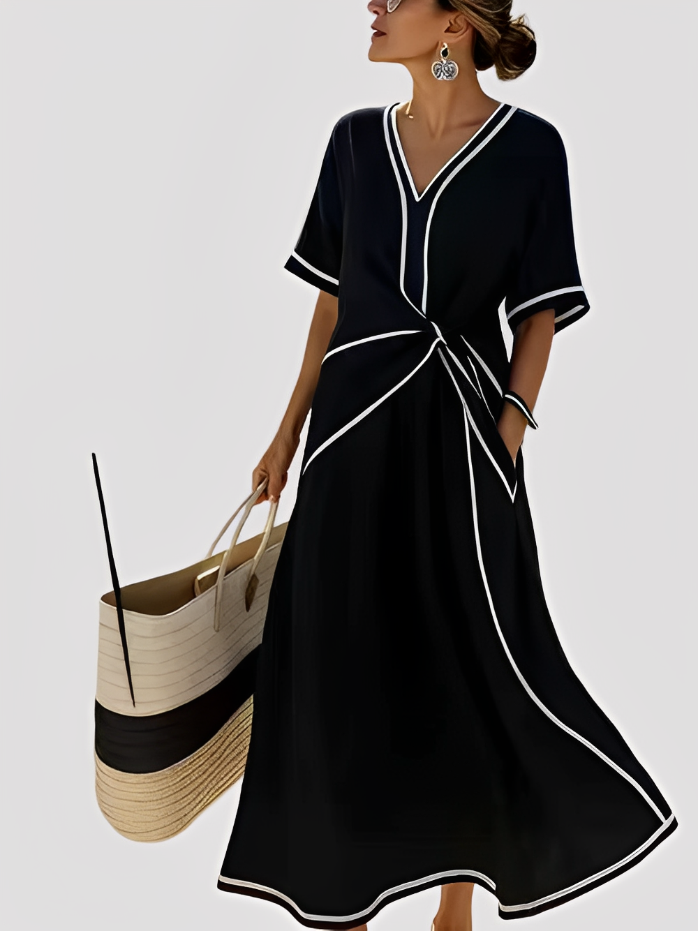 Mabel - Robe maxi élégante et ample pour femmes