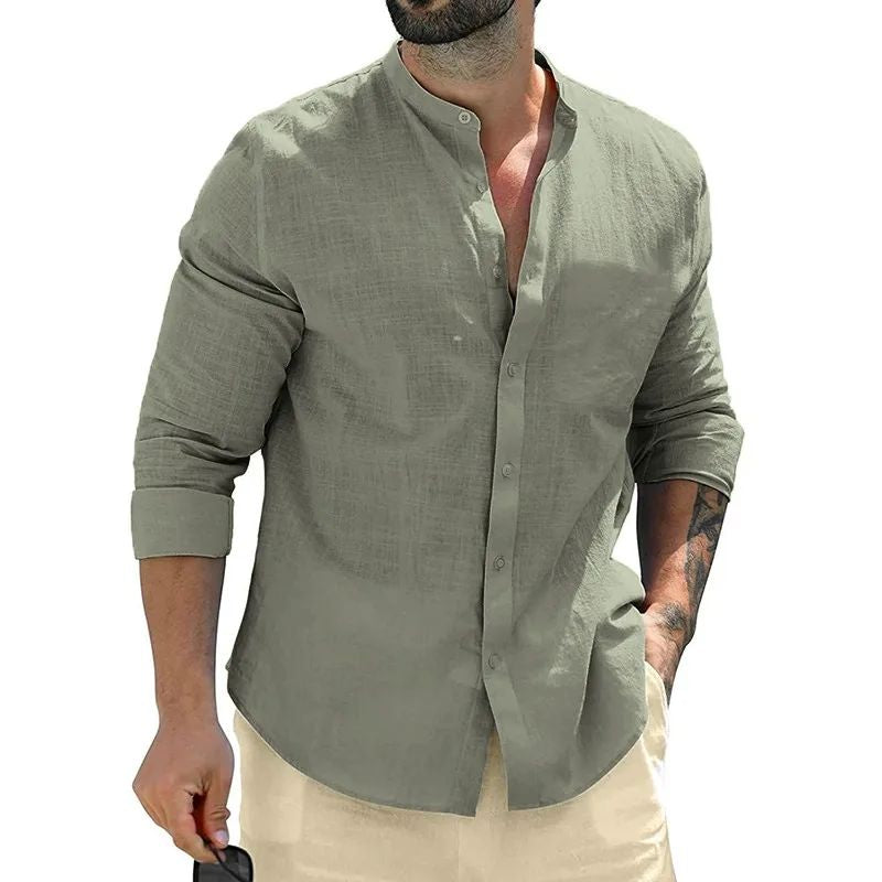 Dominic - Chemise à manches longues décontractée pour hommes