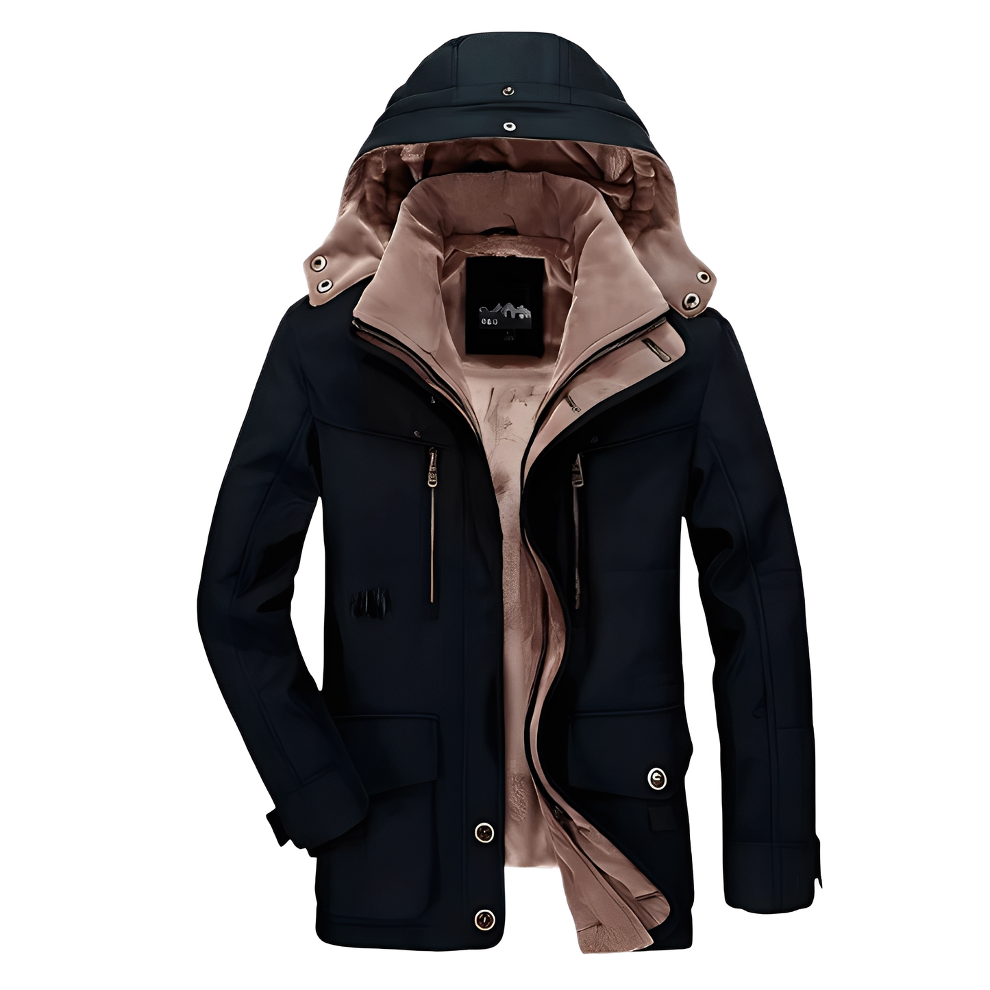 Tyrone - Manteau épais et chaud pour hommes avec capuche