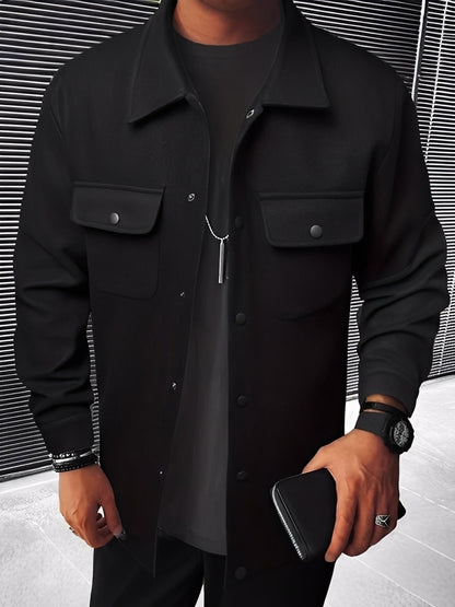 Francis - Veste à carreaux pour hommes avec poches, style relax