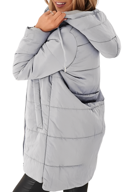 Lesley - Eleganter Steppmantel mit Kapuze für Damen