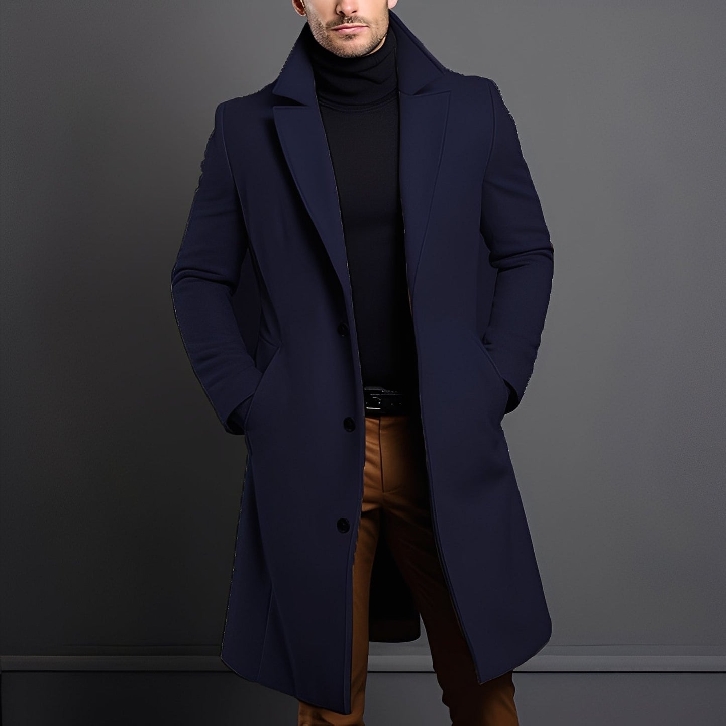 Clifton - Manteau moderne en laine pour homme