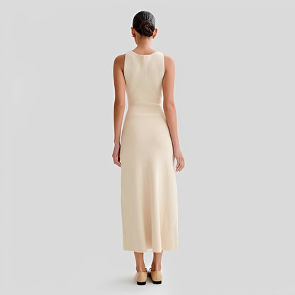 Jessica - Robe midi longue et raffinée avec boutons pour femmes