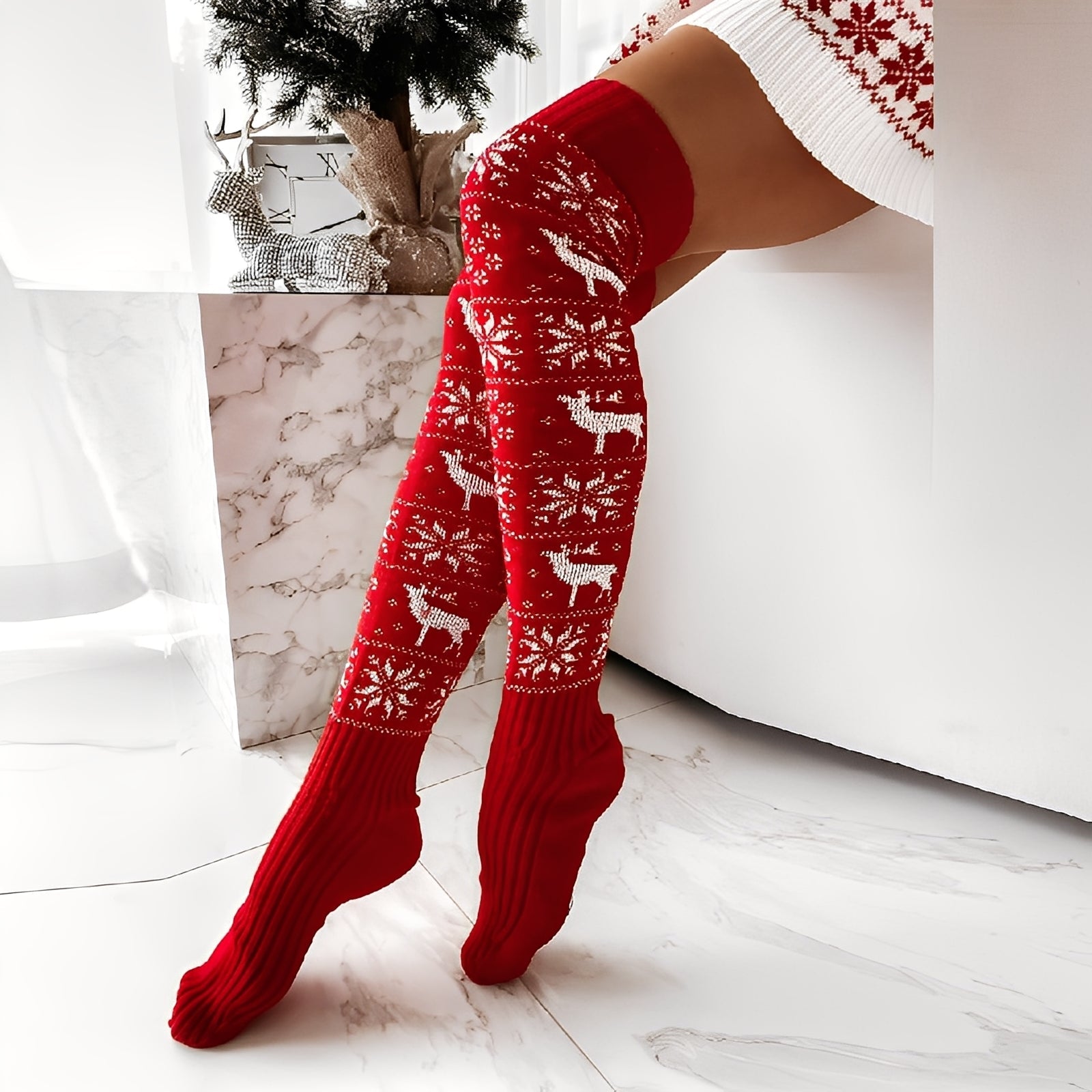 Carol - Chaussettes de Noël élégantes pour femmes