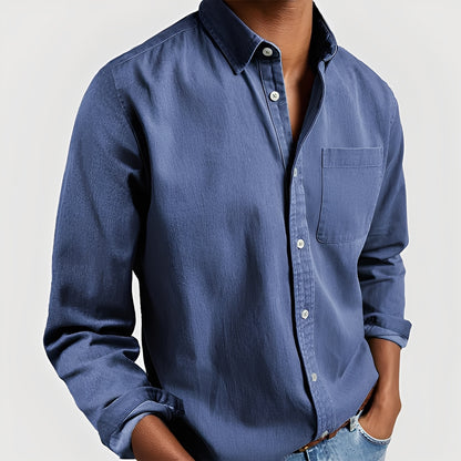 Kaspar - Chemise à manches longues en coton pour homme