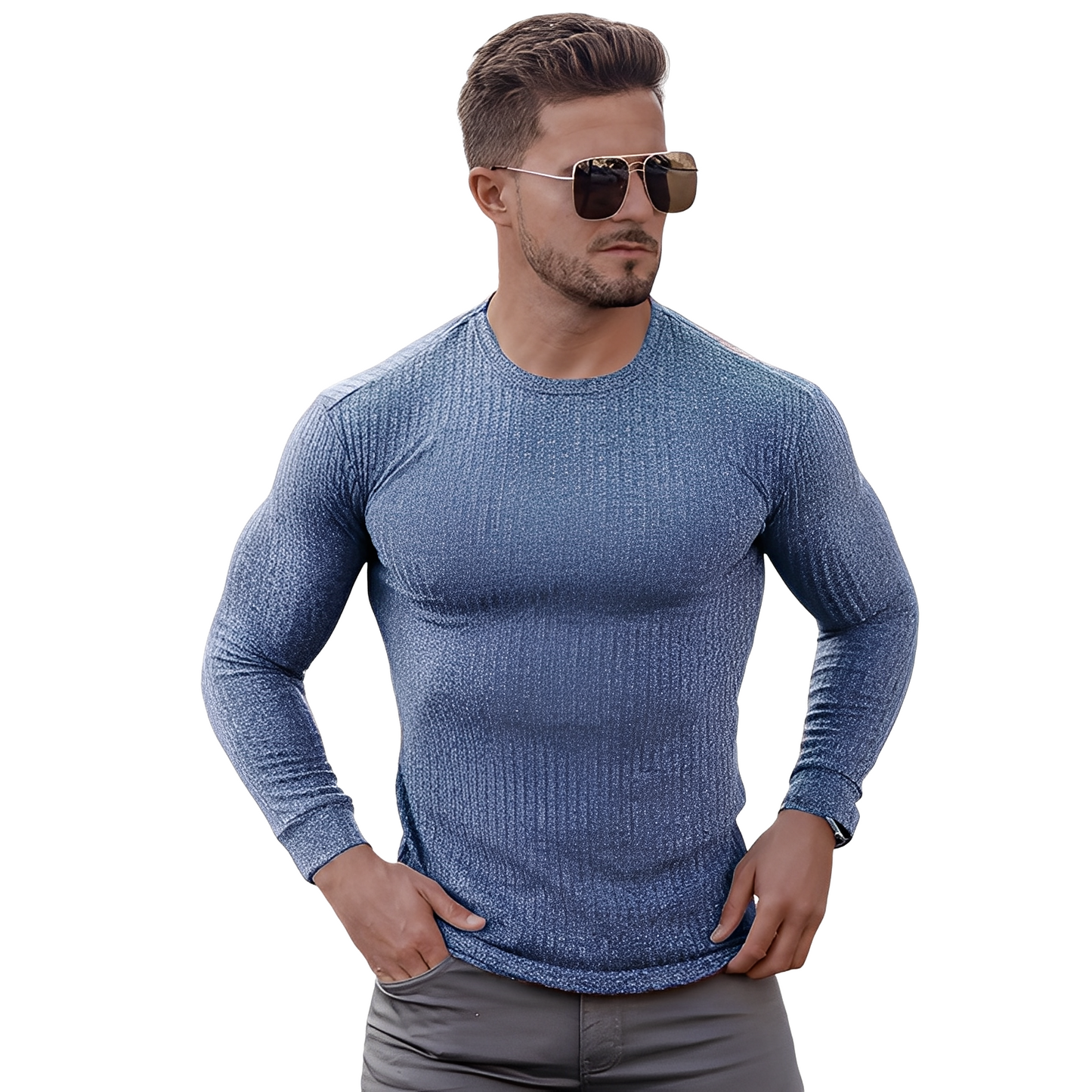 Wynne - Pull pour hommes, design ajusté et épuré