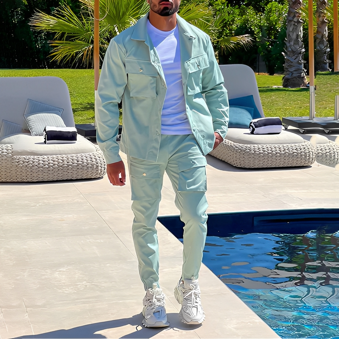 Arjay - Ensemble cargo deux pièces tendance pour homme