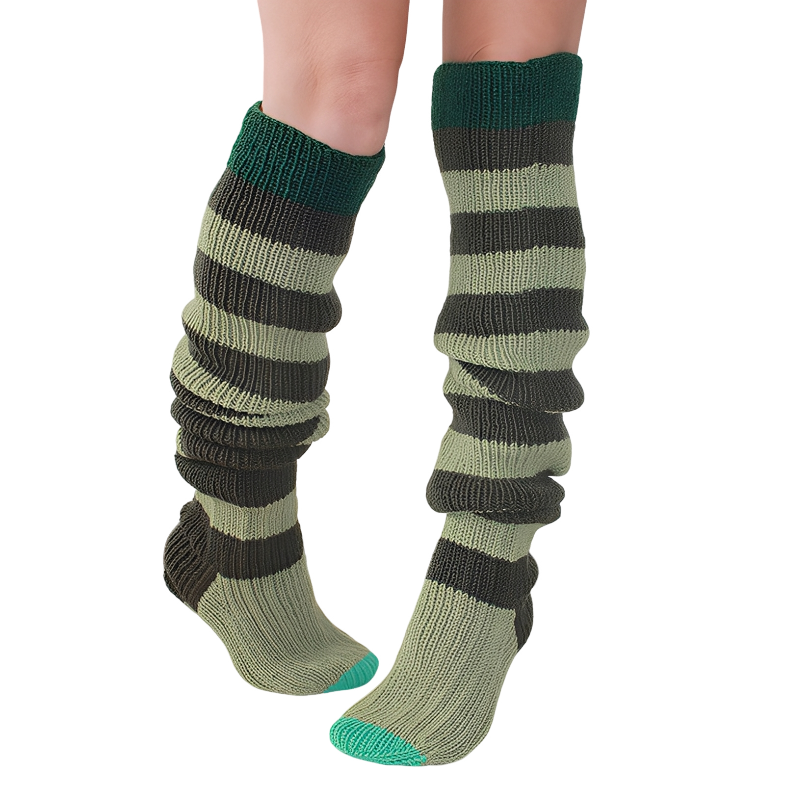 Rhianna - Longues chaussettes féminines élégantes à rayures