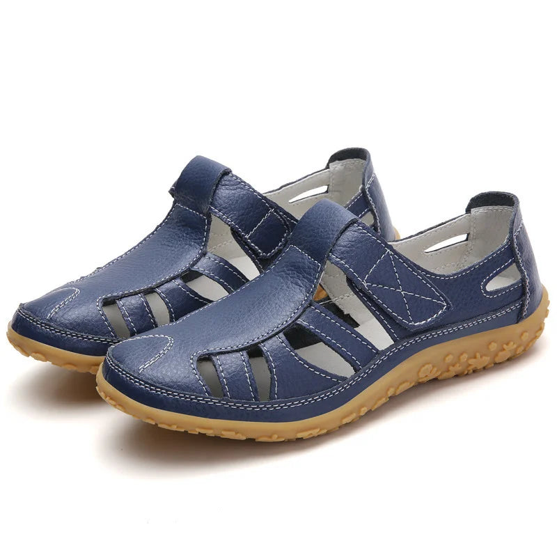 Marshana - Sandales confortables antidérapantes pour femmes, avec soutien orthopédique