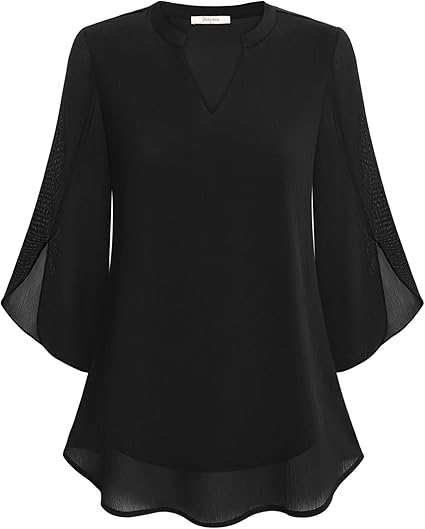 Brianna - Blouse avec manche ajourée et allure raffinée