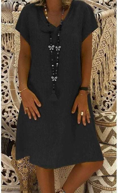 Felicia - Robe en coton large et décontractée