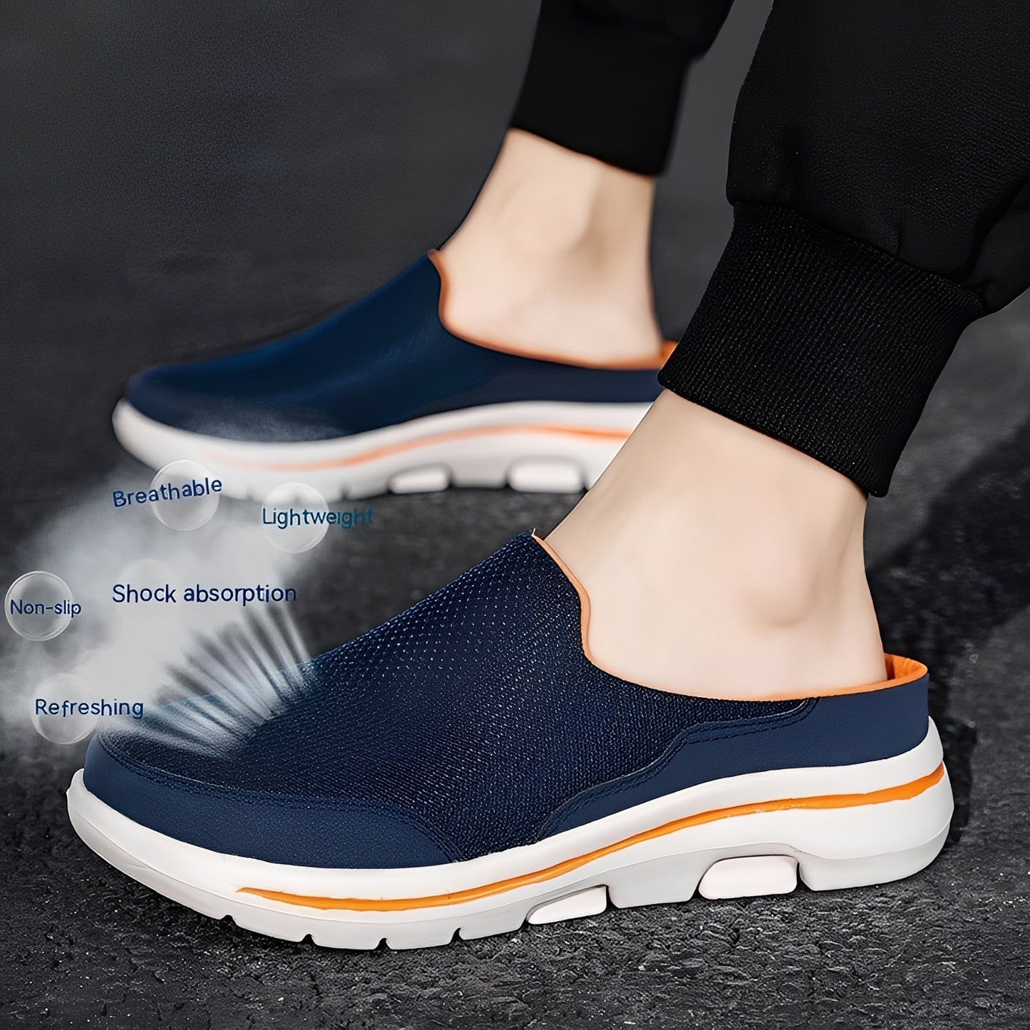 Harrison - Chaussures légères à enfiler avec semelle rembourrée