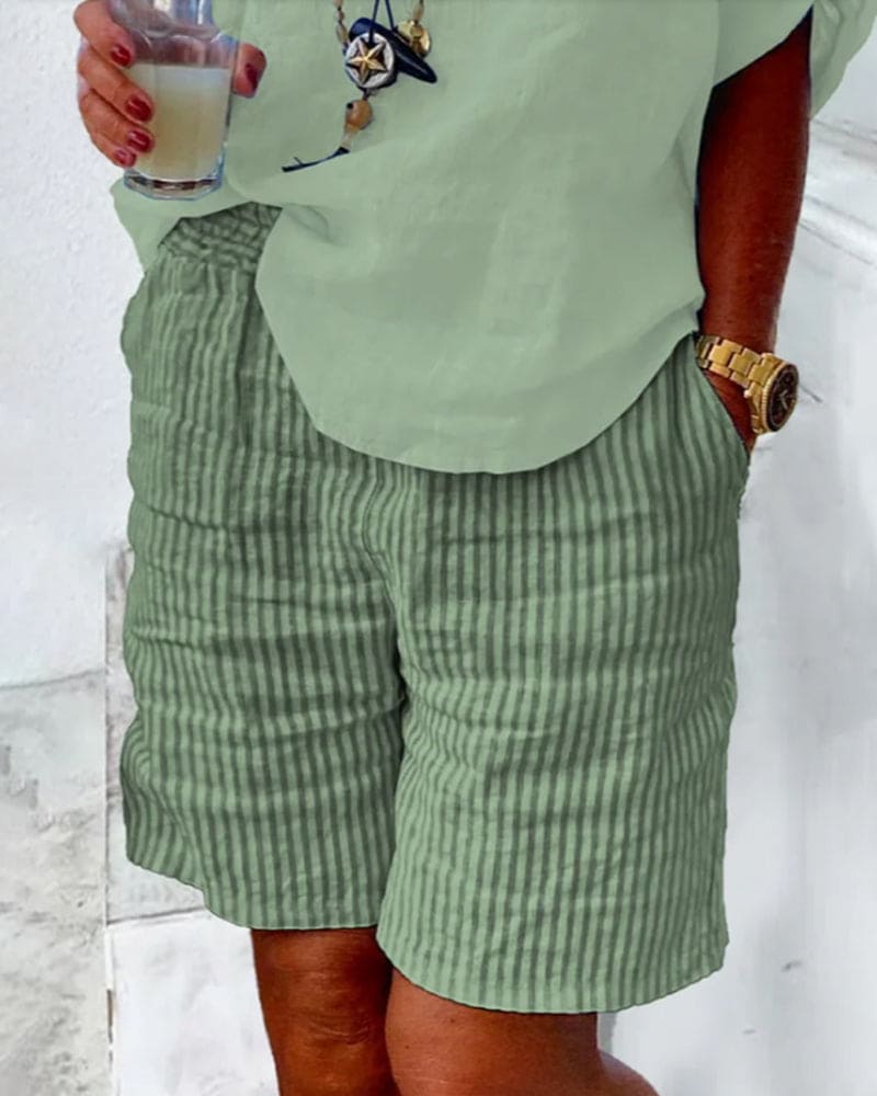 Élise – Shorts Rayés