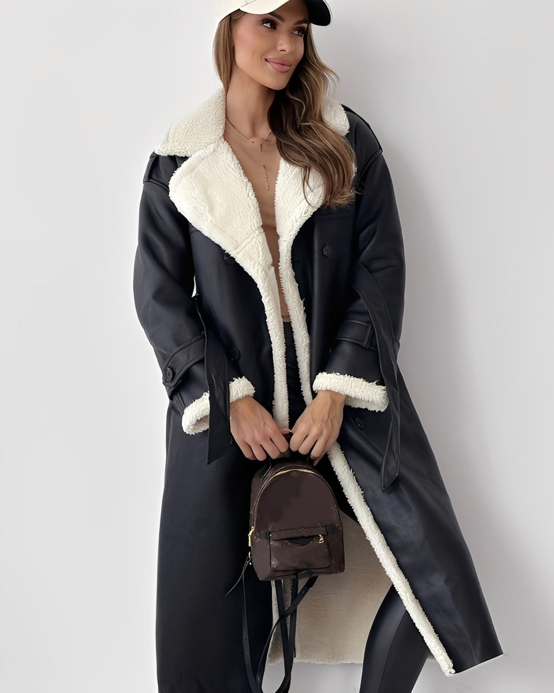 Sally - Long manteau élégant avec doublure matelassée pour femmes