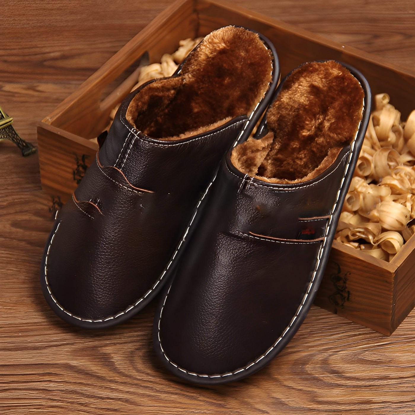 Xavier - Sandales chaudes en coton pour hommes