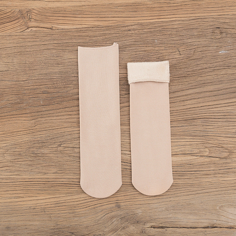 Gloria - Chaussettes d'hiver en velours pour femmes