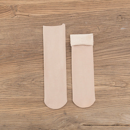 Gloria - Chaussettes d'hiver en velours pour femmes