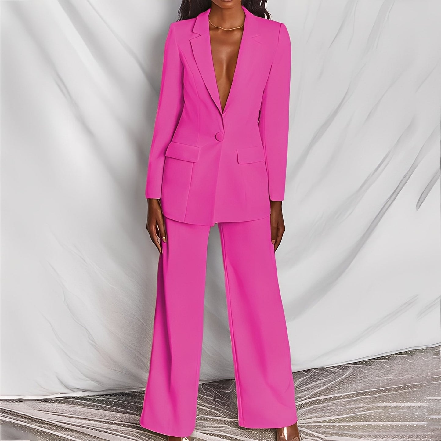 Darcey - Costume de blazer et pantalon chic et relax pour femmes