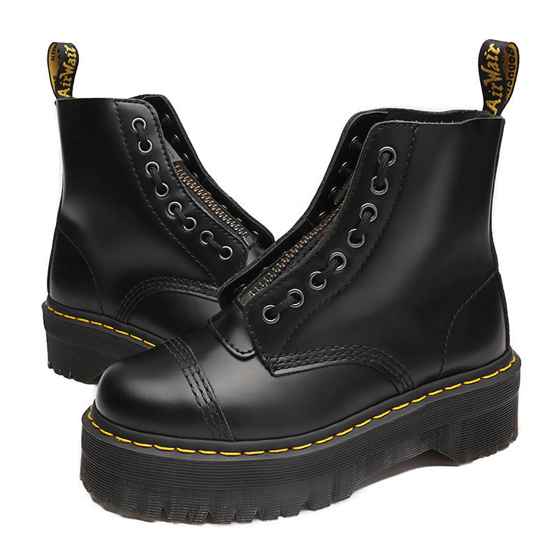 Ruth - Bottines en cuir à fermeture éclair pour femmes