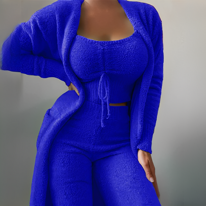 Hilda - Bequemes Schlafanzug-Set aus 3 Teilen für Damen