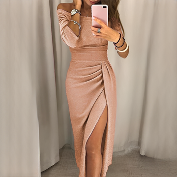 Cristy - Robe élégante à épaules dénudées pour femme