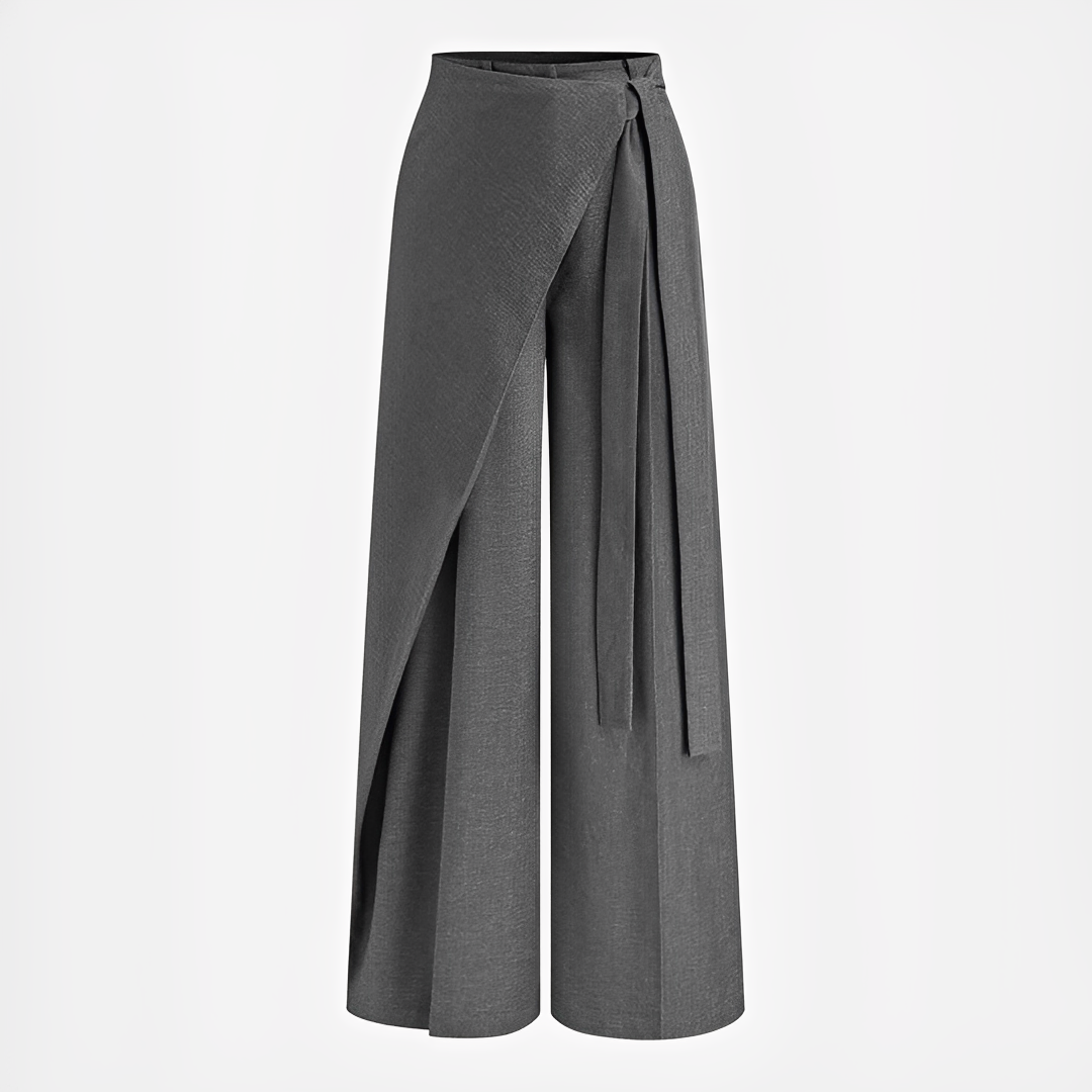 Leilani - Pantalon large asymétrique