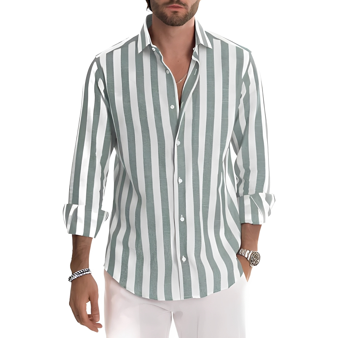 Roldan - Chemise d'été rayée pour homme