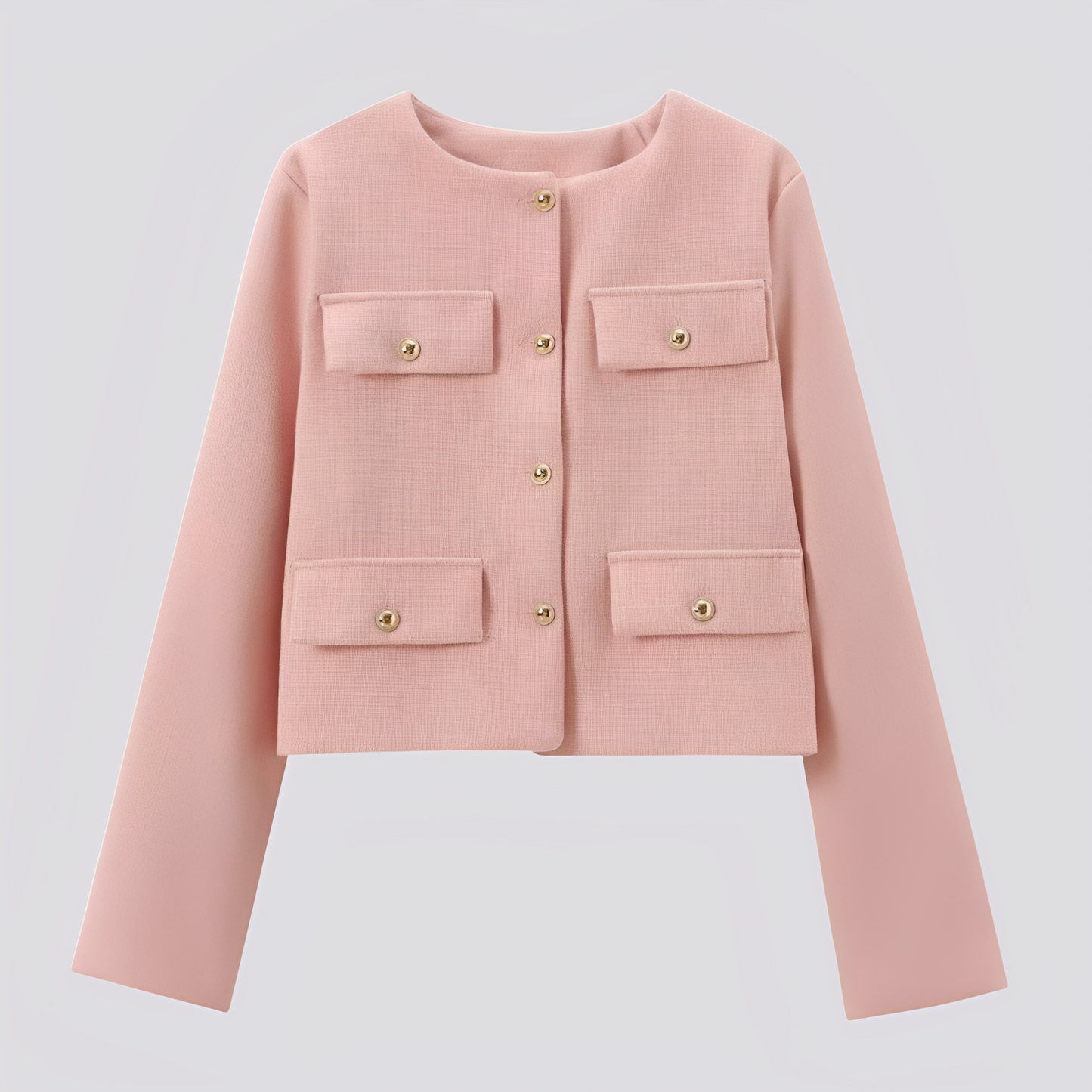 Emelia - Short and elegant women's jacket with buttons