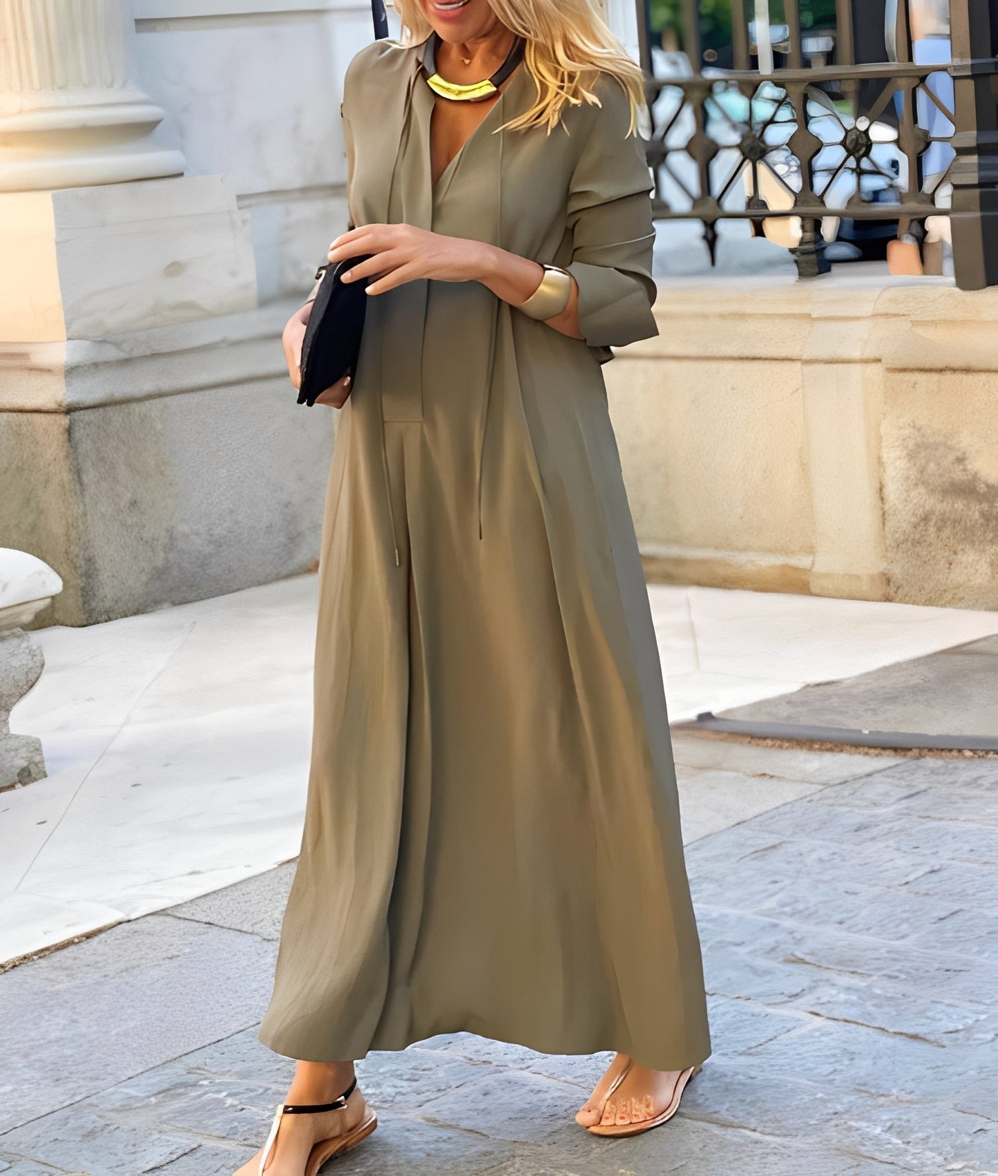 Nicole - Robe longue large et décontractée pour femmes