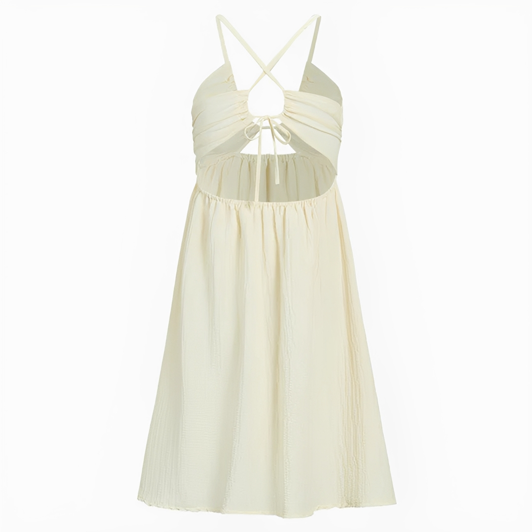 Edna - Robe mi-longue élégante dos nu