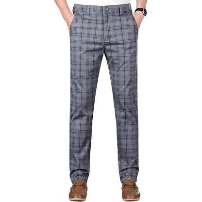 Hayavert - Pantalon à carreaux tendance pour homme
