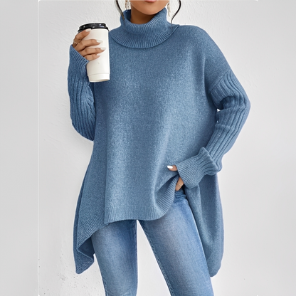 Maëlle - Turtleneck sweater in cashmere for women