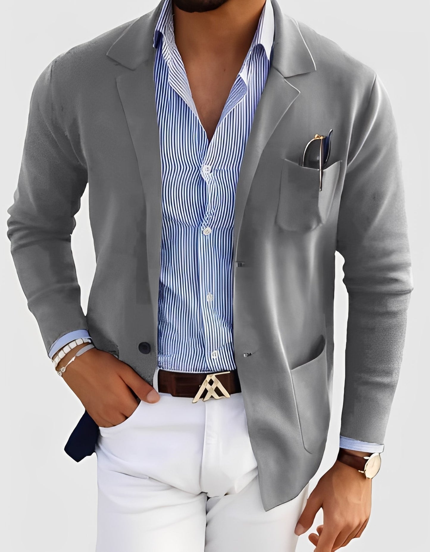 Giffard - Elegante Wolljacke mit doppelter Knopfreihe für Herren