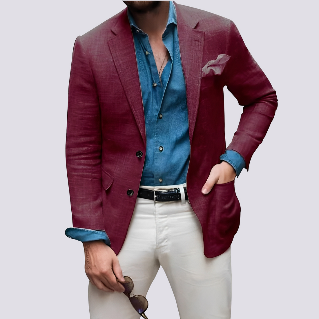 Glenn - Veste élégante pour hommes avec boutons