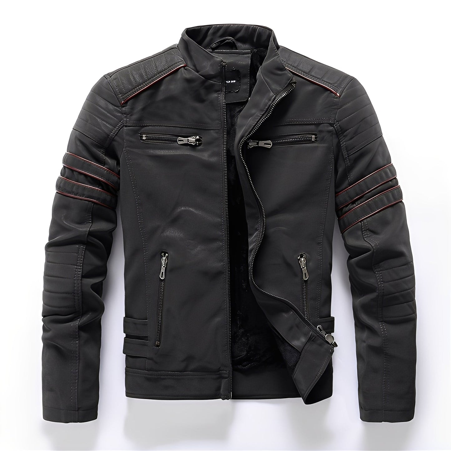 Dillan - Veste de moto en cuir chic pour hommes