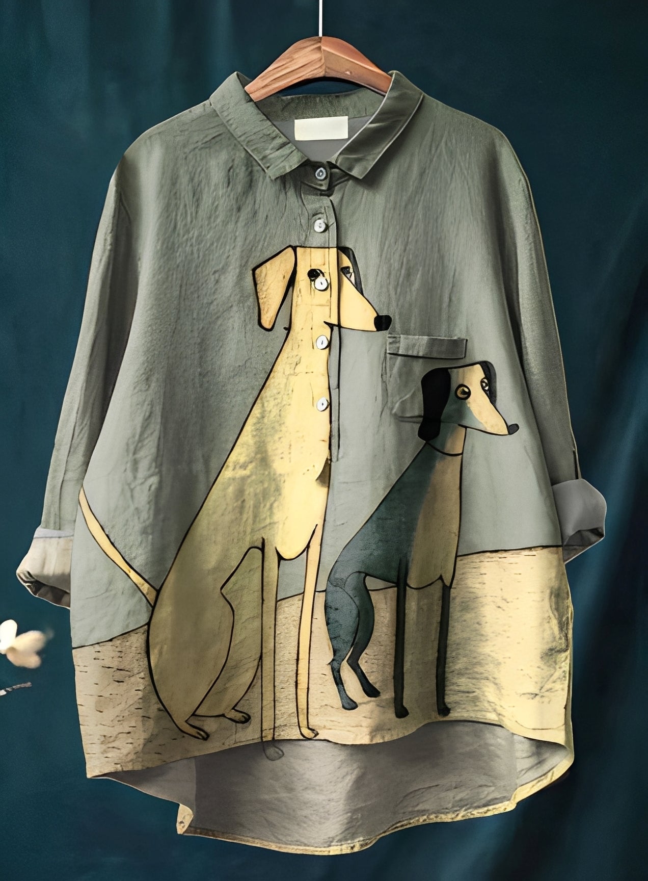 Eyden - Chemise artistique à manches longues pour femmes