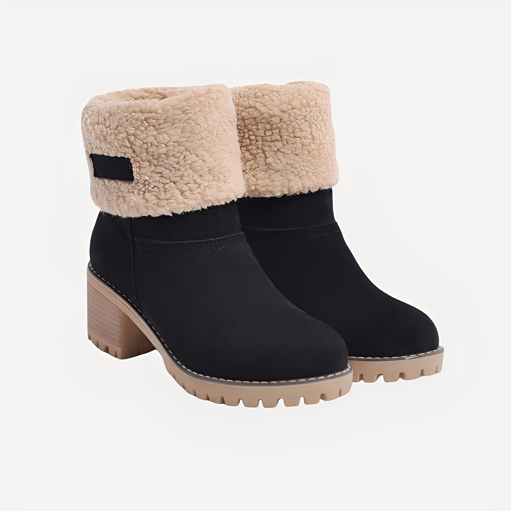Claudia - Bottes d'hiver élégantes et chaudes à talons pour femmes