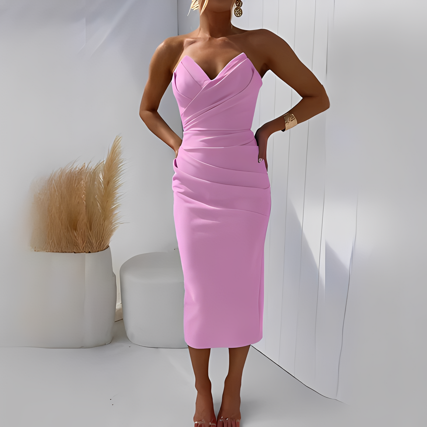 Wanda - Robe élégante sans bretelles pour femmes
