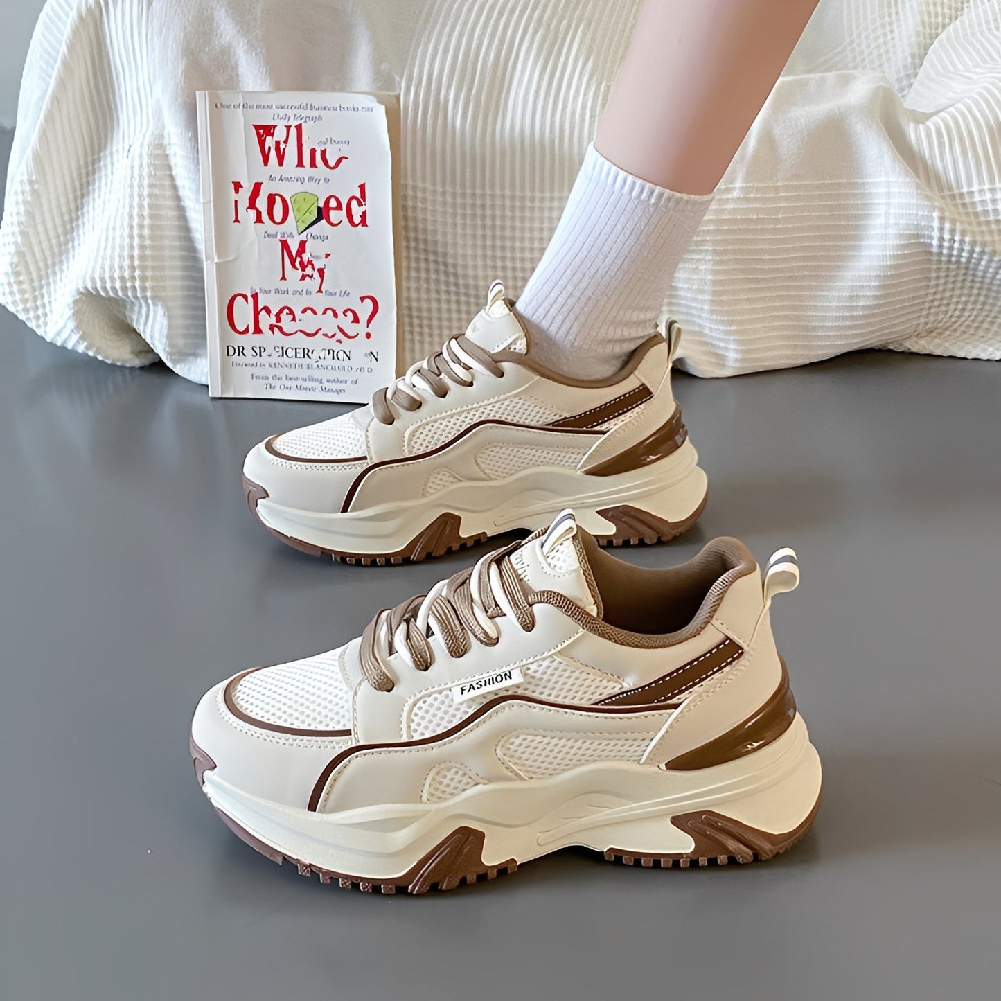 Rachel - Legere Damenschuhe aus Netzstoff mit hohen Absätzen