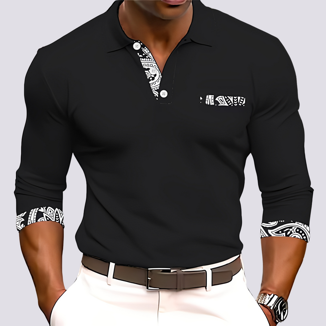 Hamish - Chemise à manches longues élégante pour hommes